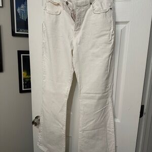 Lucky Brand White High rise flare jeans